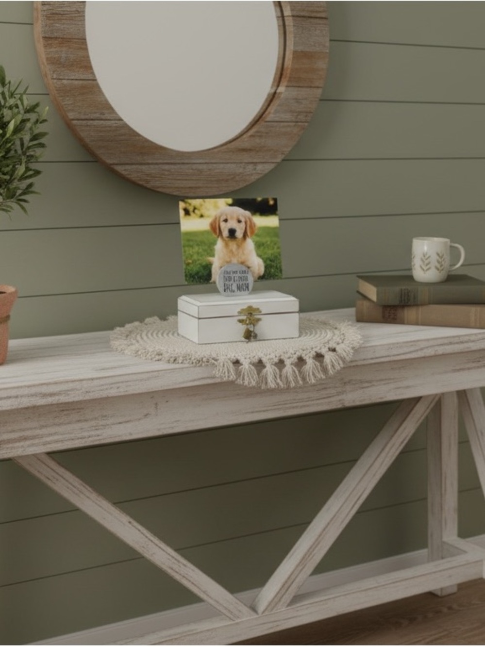 Wooden pet Urn box for dog ashes